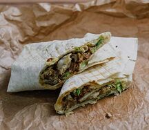 Шаурма Сырная со свининой