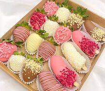 Микс Клубника и бананы в шоколаде