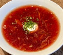 Борщ из говядины 