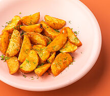 Картофельные дольки с золотистой корочкой