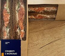 Сэндвич с форелью и творожным сыром