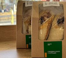Сэндвич-ролл с курицей и шампиньонами