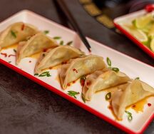 Китайские пельмени с курицей 
