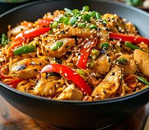 Вок с курицей