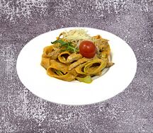 Тальятелле со свининой и опятами