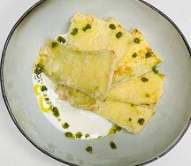 Хрустящие кабачки в сливочном соусе