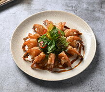 Жареные тигровые креветки