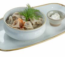 Пельмени домашние со сметаной или маслом