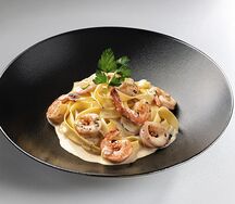 Феттуччине с морепродуктами