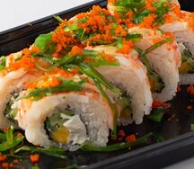 Эби с мисо-пастой