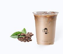 Черный чай с кофе латте