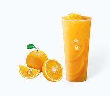 Полный стакан апельсин