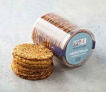 Печенье Черепица с кунжутом и льном