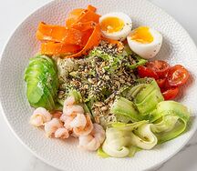 Завтрак боул с креветкой