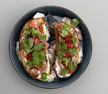 Брускетта с виштынецкой ряпушкой