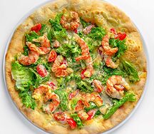 Пицца Цезарь с креветкой