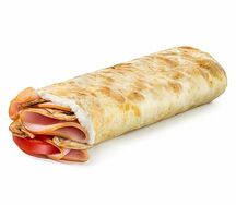 Дёнер с ветчиной и грибами