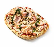 Пицца с ветчиной и грибами