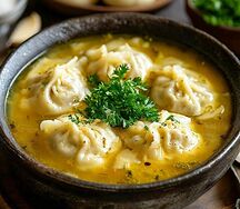 Суп с пельменями 