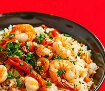 Рис с курицей и морепродуктами