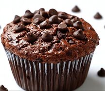 Маффин шоколадный с шоколадными дропсами