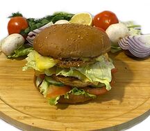 Мега бургер из телятины