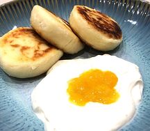 Сырники с тыквенным конфи