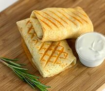 Блины с творогом