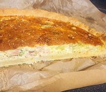 Песочный пирог Горбуша-брокколи (половина)