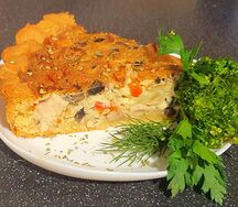 Песочный Курица-грибы