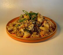 Вок Филе судака в соусе паназия