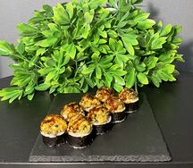 Запеченный с мидиями