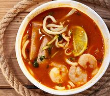 Лапша с морепродуктами