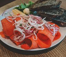 Строганина из нерки 