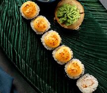 Запеченные маки с креветкой