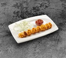 Люля-кебаб из курицы с грибами и сыром