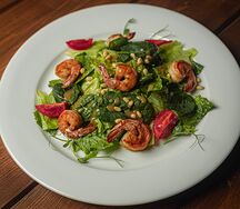 Салат с креветками