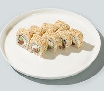 Лосось в кунжуте