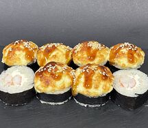 Запечённый с креветкой