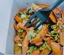 Картофель с беконом