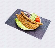 Люля-кебаб из курицы с грибами и сыром
