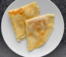 Блины с ветчиной и сыром