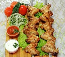 Шашлык из куриных крыльев