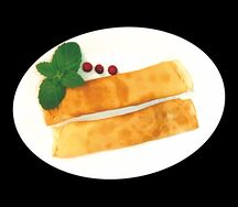 Блины с творогом и изюмом