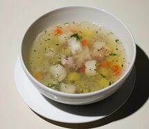 Уха из судака и горбуши