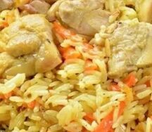 Плов с куриным филе 