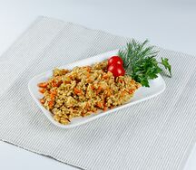 Плов из курицы с овощами