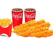 Стрипс 8 шт. + Фри + 2 Coca-Cola 0,5