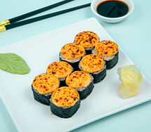 Запеченный острый ролл с курицей