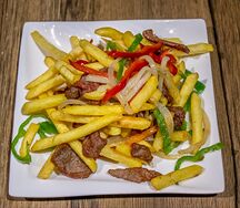Фри с мясом 